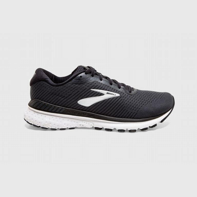 Brooks Adrenaline Gts 20 Mens Road Running Shoes - Black/Grey - Philippines (065817HRQ)